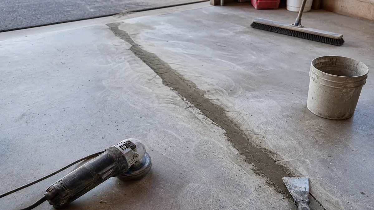 Phoenix Concrete Garage Floor Crack Repair near Phoenix East Valley