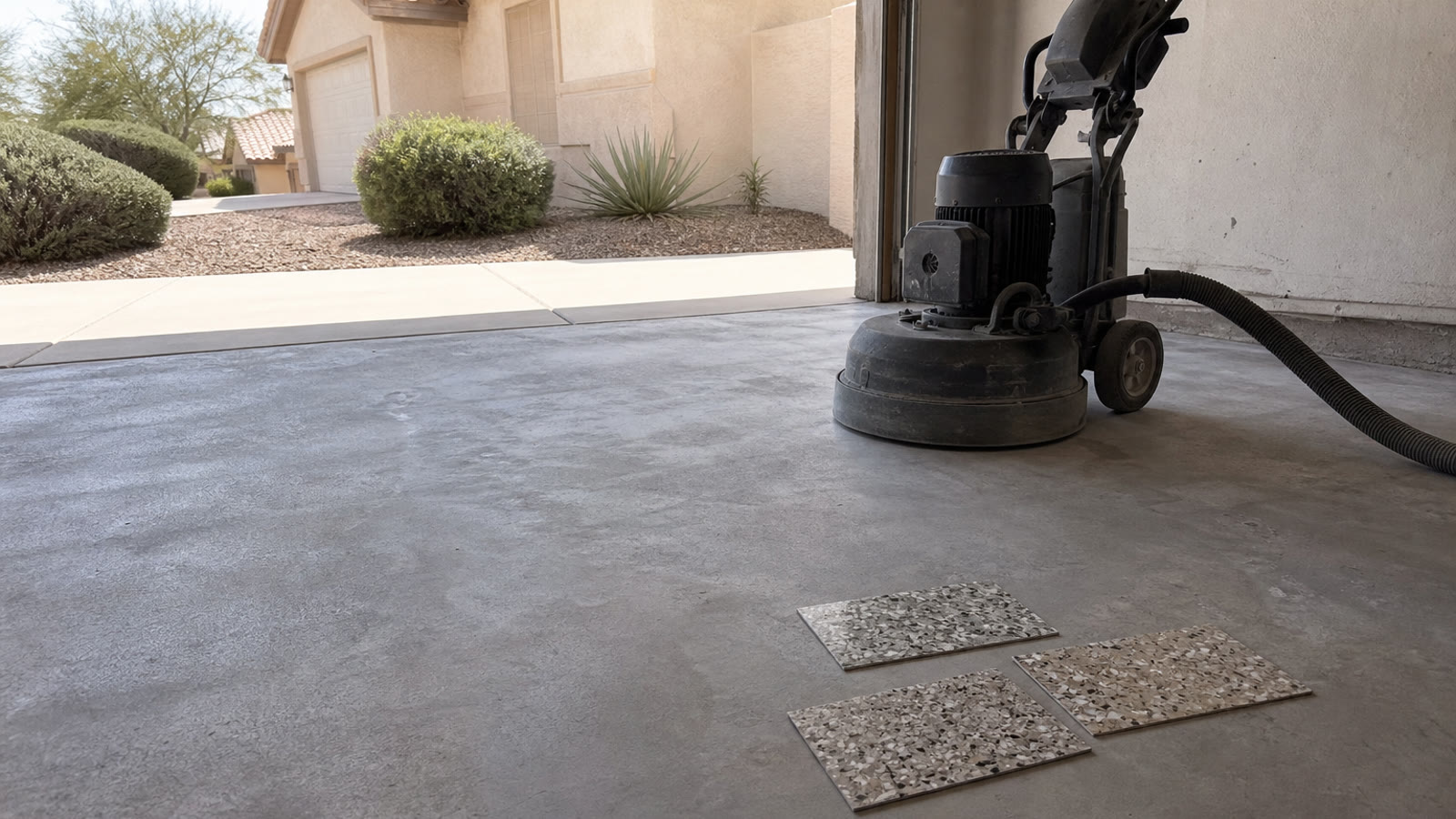 Phoenix East Valley Garage Floor Coatings closeup around Phoenix East Valley property